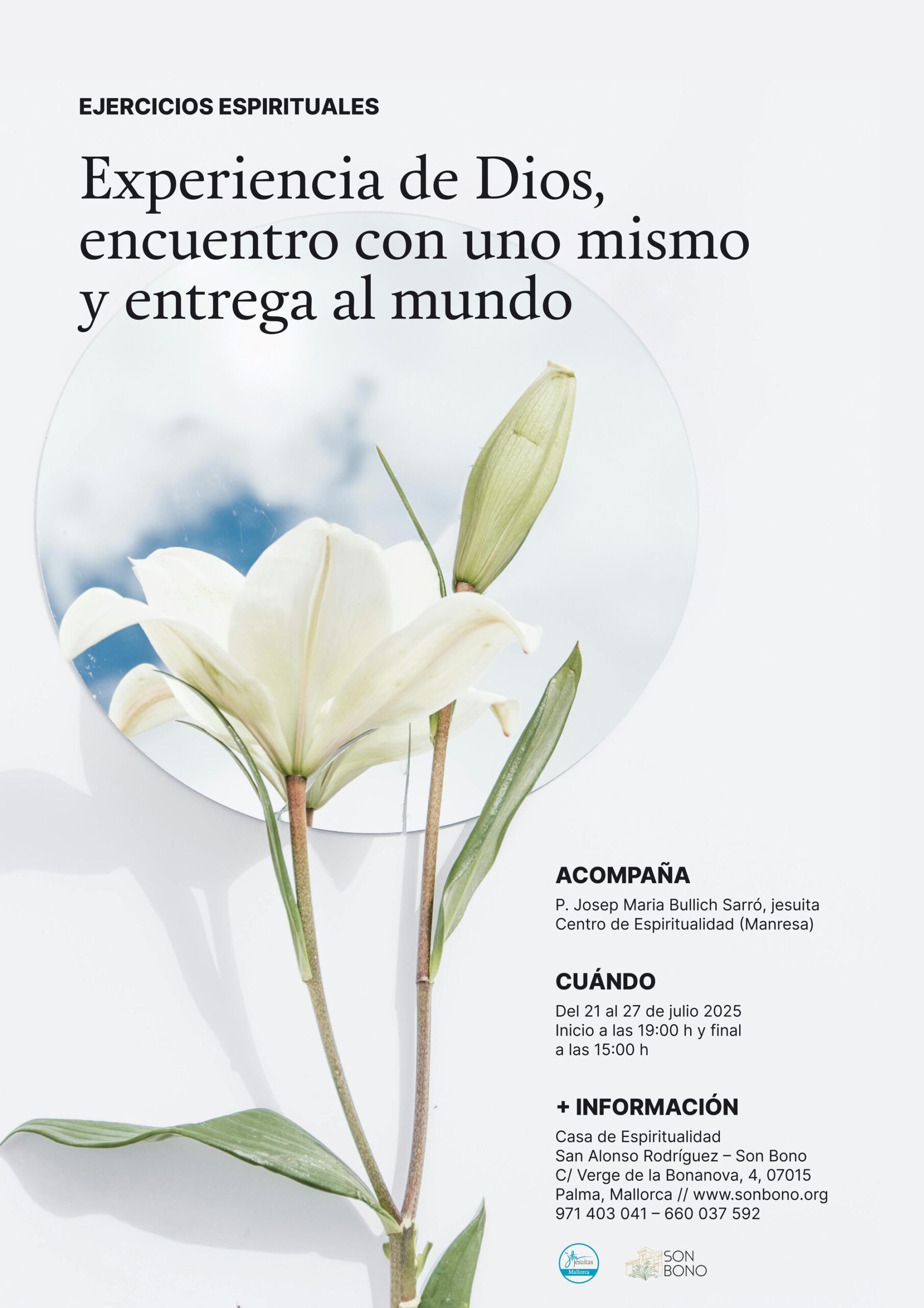 Cartel de Ejercicios Espirituales — Son Bono