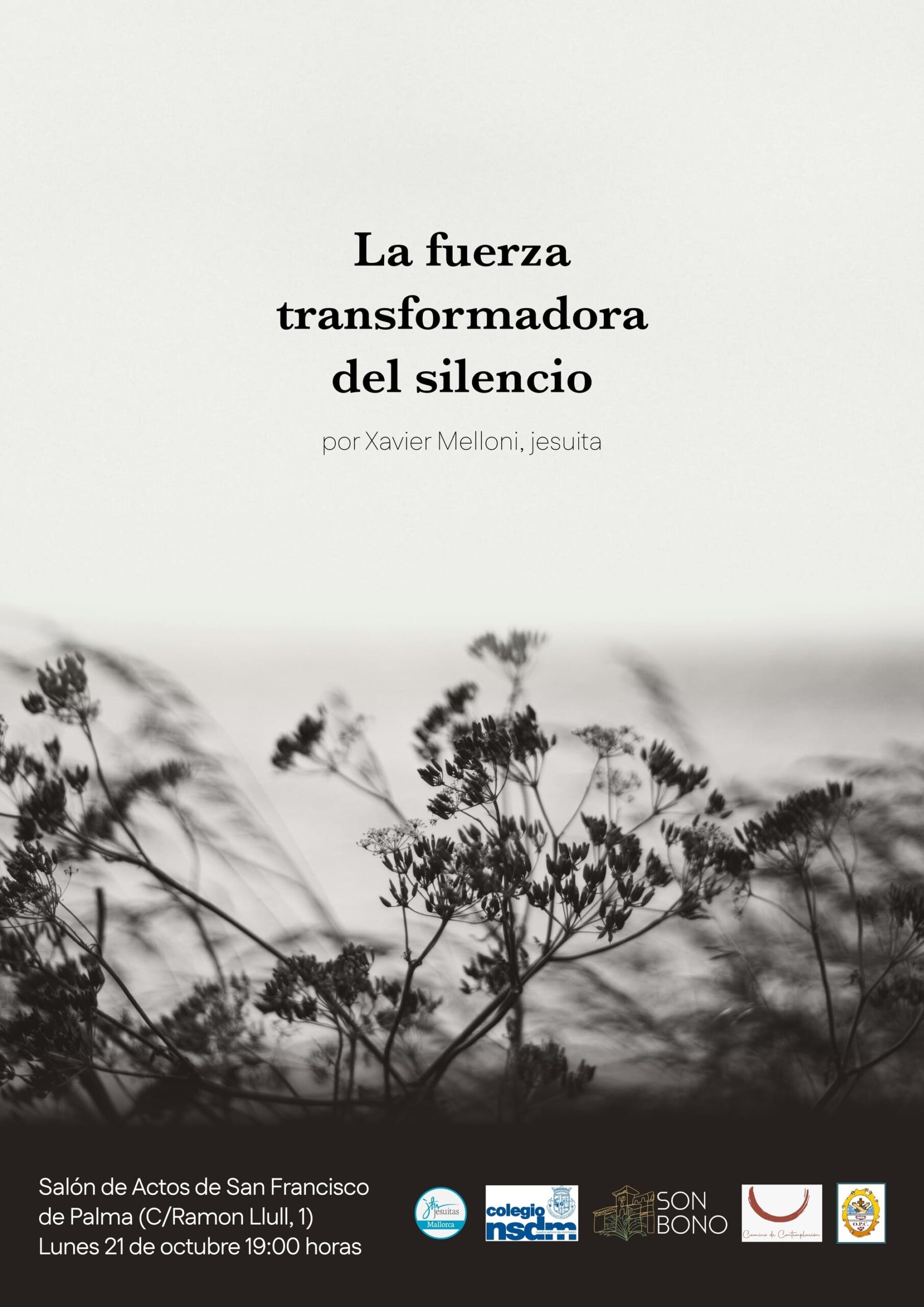Cartel de La fuerza del silencio — Son Bono
