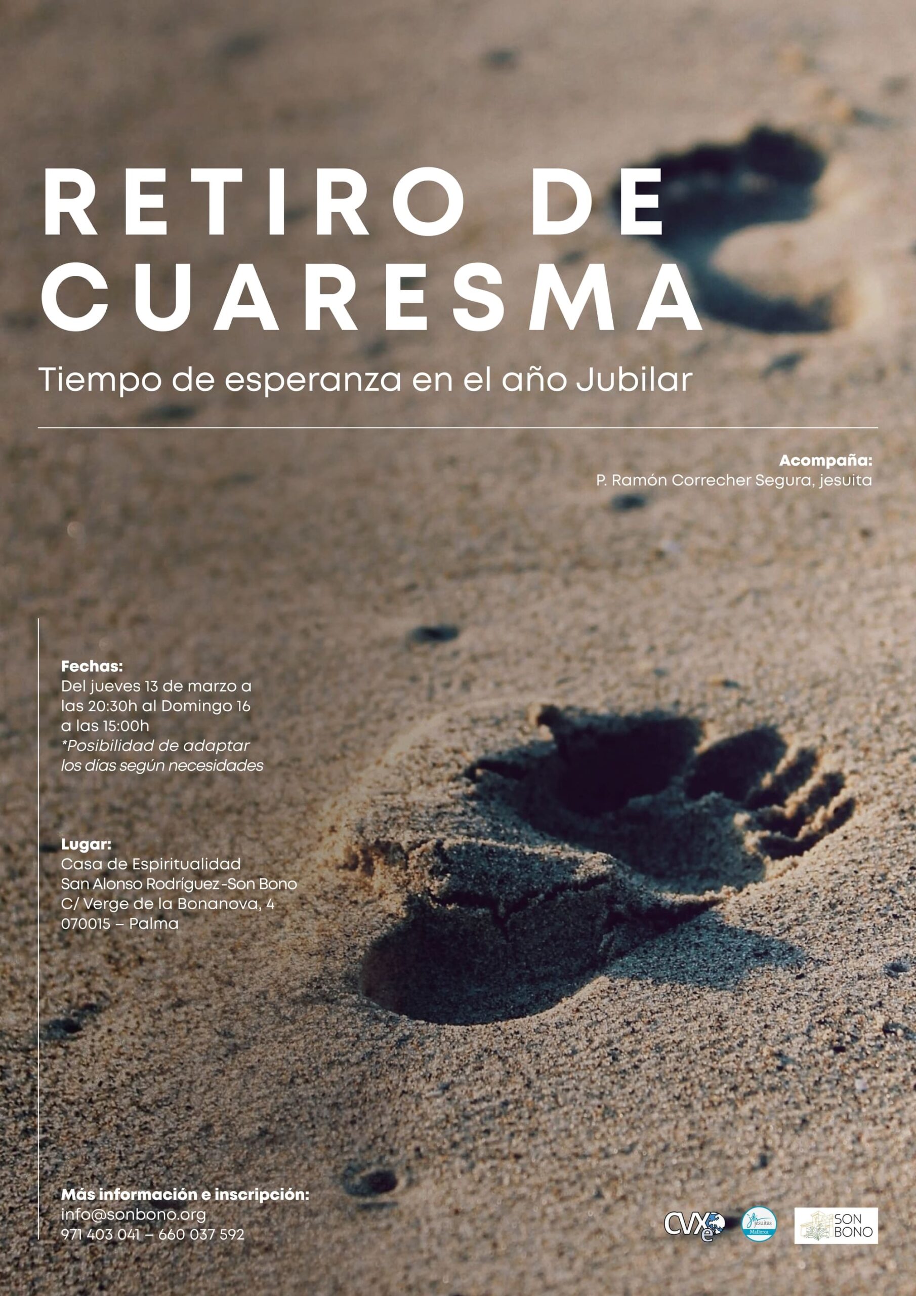 Cartel de Retiro de Cuaresma — Son Bono